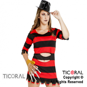 DISFRAZ MISS FREDDY ADULTO CAND TALLE 1 x 1